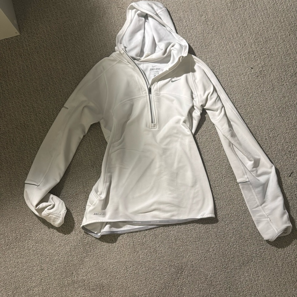 Nike White Pullover Hoodie